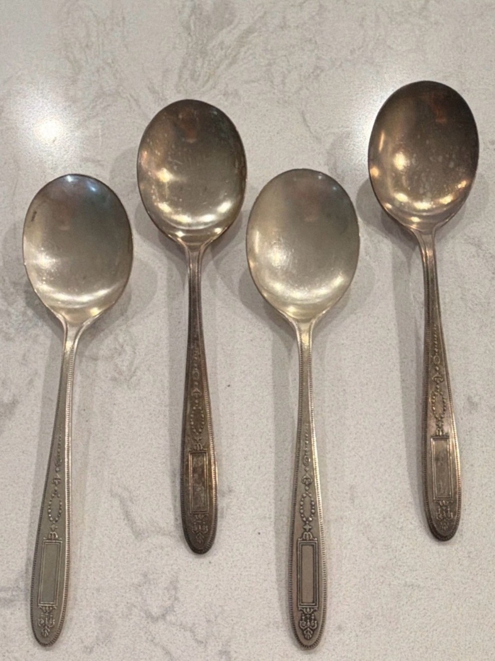 Oneida Grosvenor 1921 Community Plate Silverplate Tablespoons Set of 4